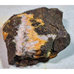 Quartz Calcite Feldspar In Amygdaloidal Basalt Keweenaw Peninsula Michigan Quartz Calcite Feldspar In Amygdaloidal Basalt Keweenaw Peninsula Michigan